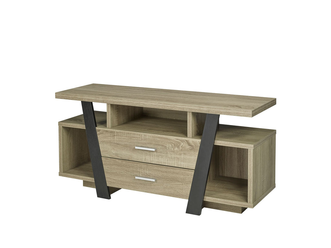 47'' TV STAND - DARK TAUPE/BLACK