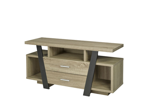 47'' TV STAND - DARK TAUPE/BLACK
