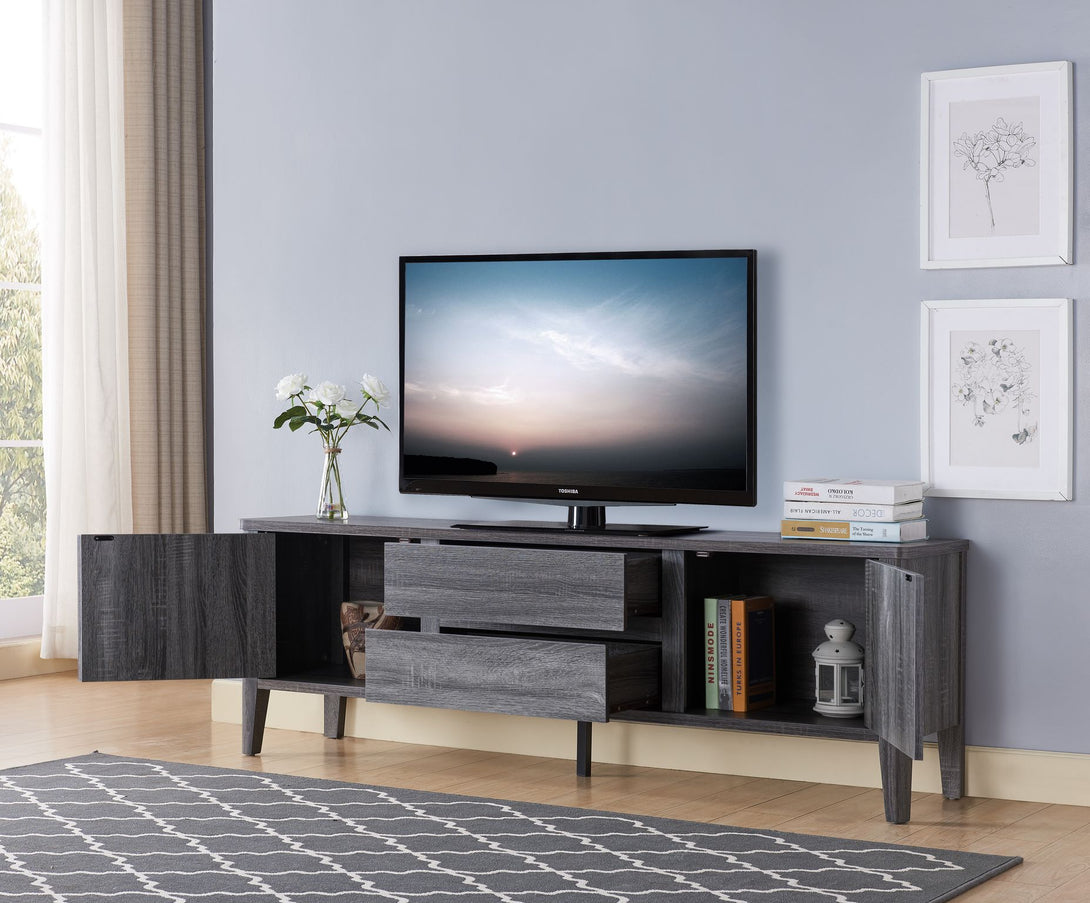 66'' TV STAND - GREY 1