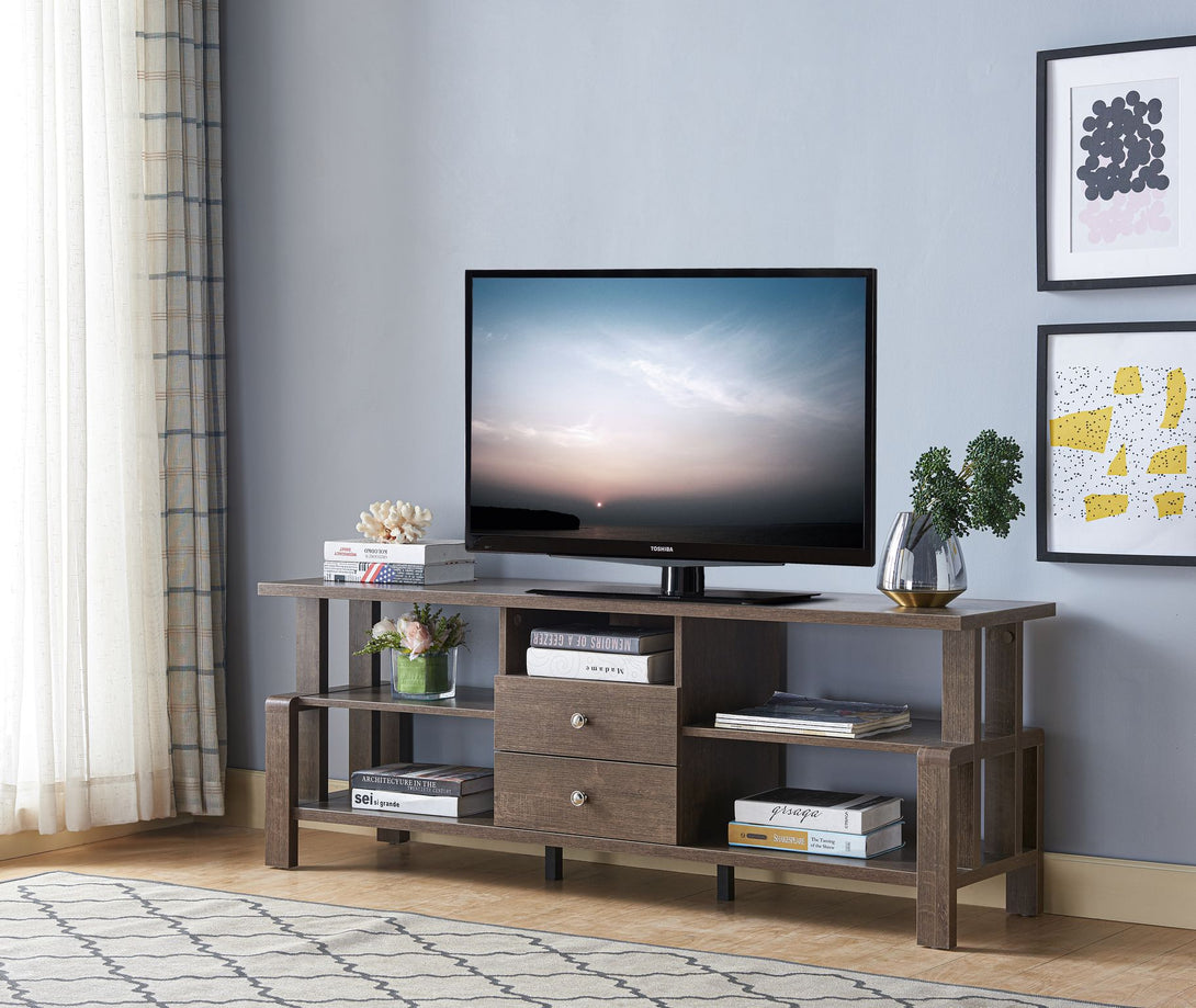 60'' TV STAND - WALNUT OAK 1
