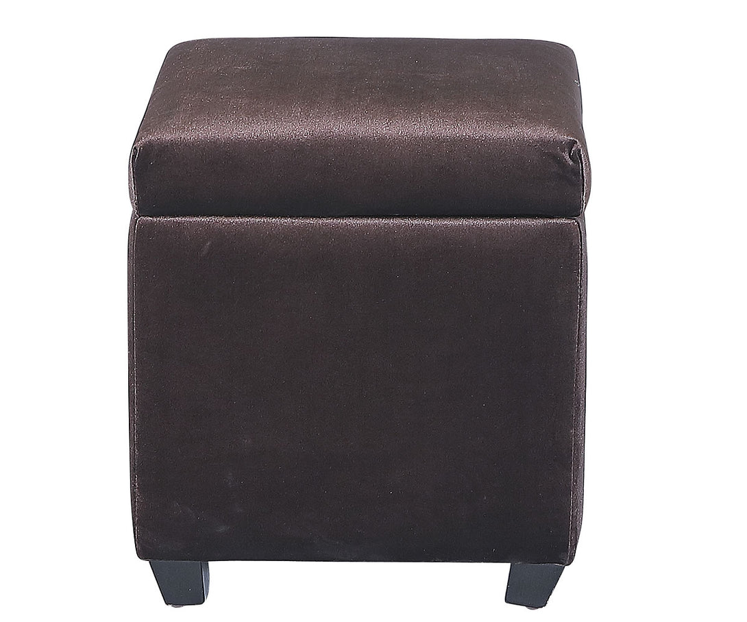 Brown Cube Storage Ottoman 2012-TH