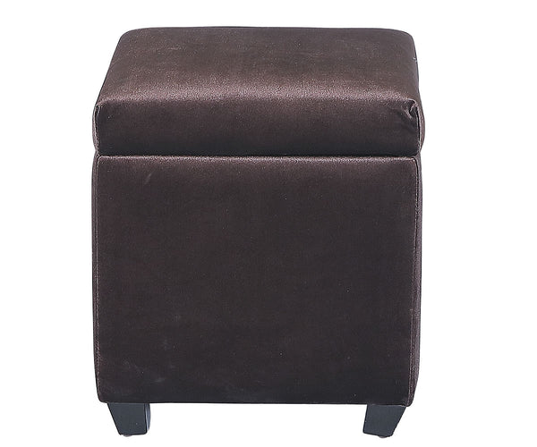 Brown Cube Storage Ottoman 2012-TH