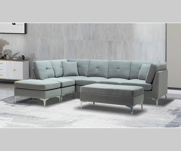 Cynthia Sectional Grey 82301-GR