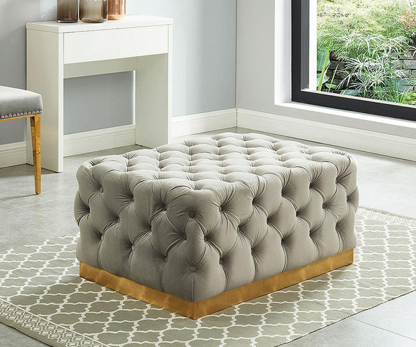 Portia Ottoman Grey 2838-GR