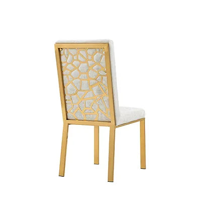 Angelina Chairs Ivory Gold 3