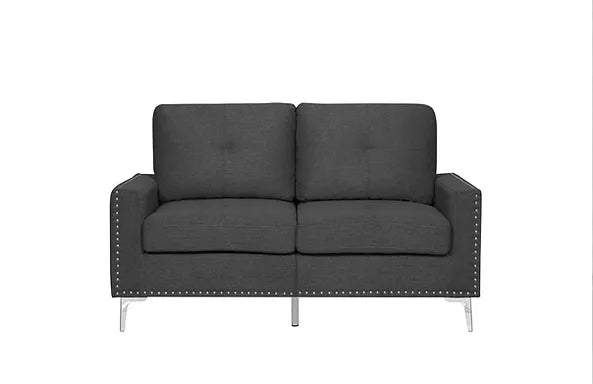 Rita 2 Pcs Sofa Set (Dark Grey) 2