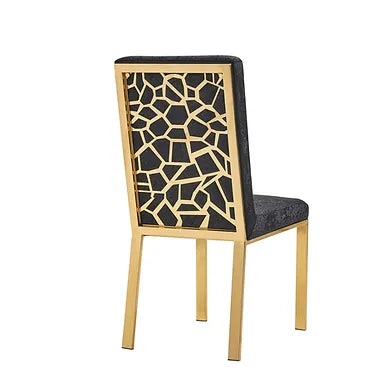 Angelina Chairs Black Gold 2