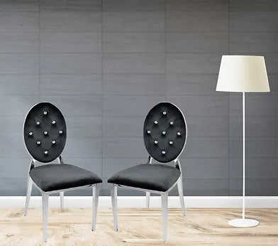 Diamond Black Chairs 1