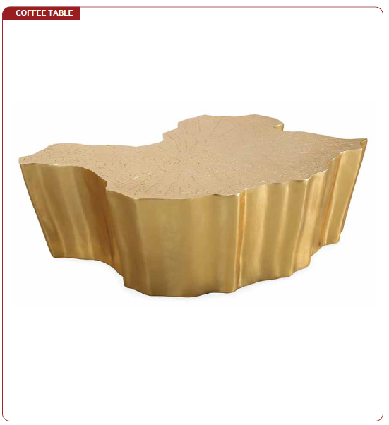 GOLD TREE TRUNK COFFEE TABLE 7125