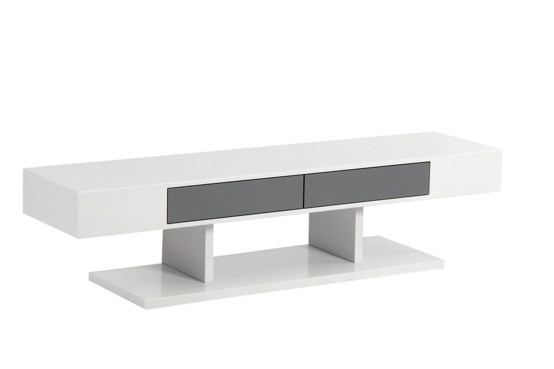 59'' TV STAND - WHITE/GREY